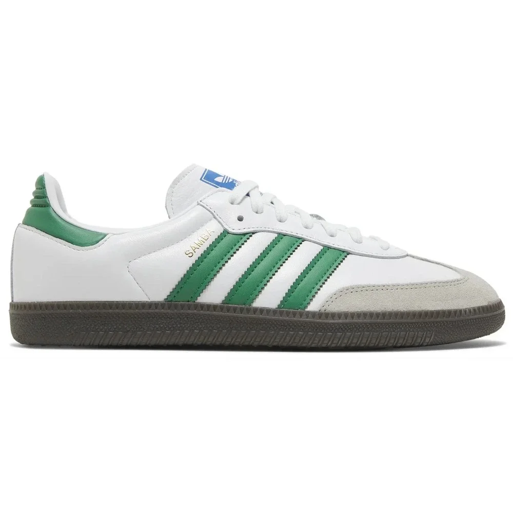 Mens Size 6- Adidas Samba OG White Green Shoes Sneakers IG1024 NEW